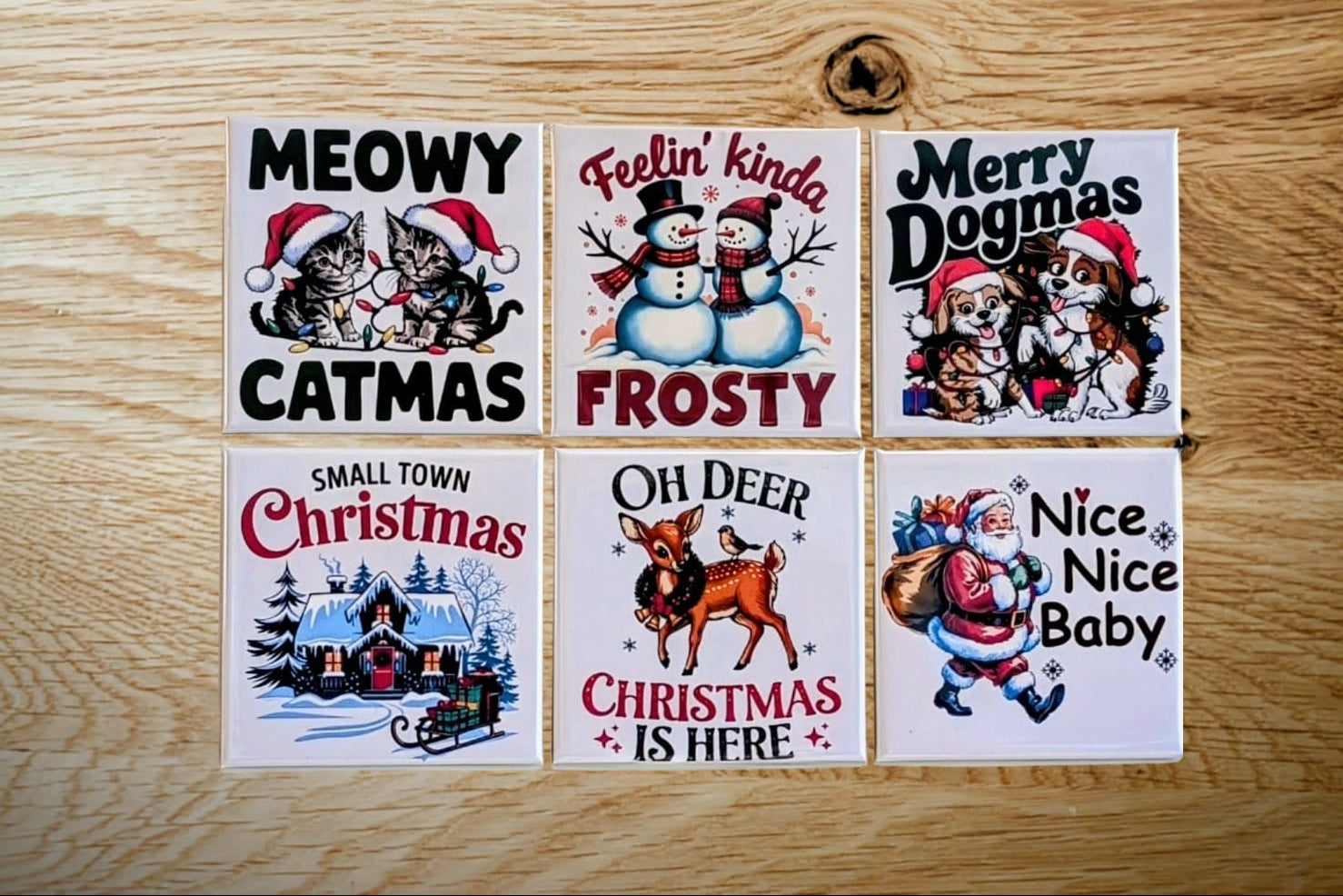 Christmas Magnet Set – Festive Premade Designs