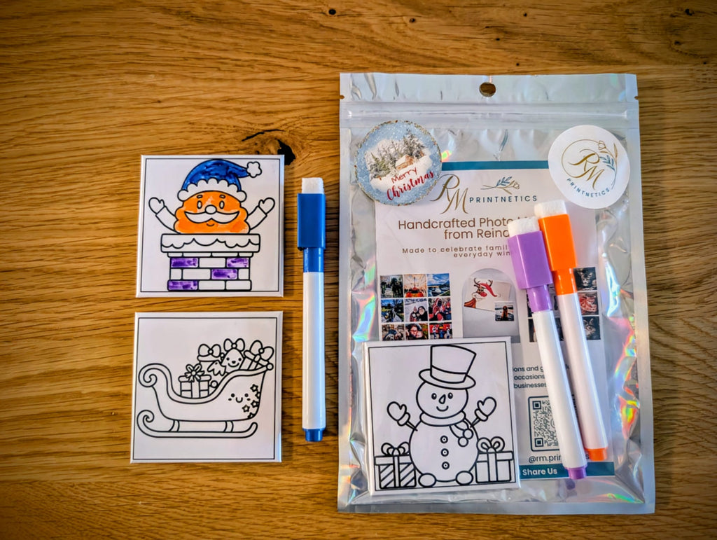 kids colouring magnet set, reusable children magnets