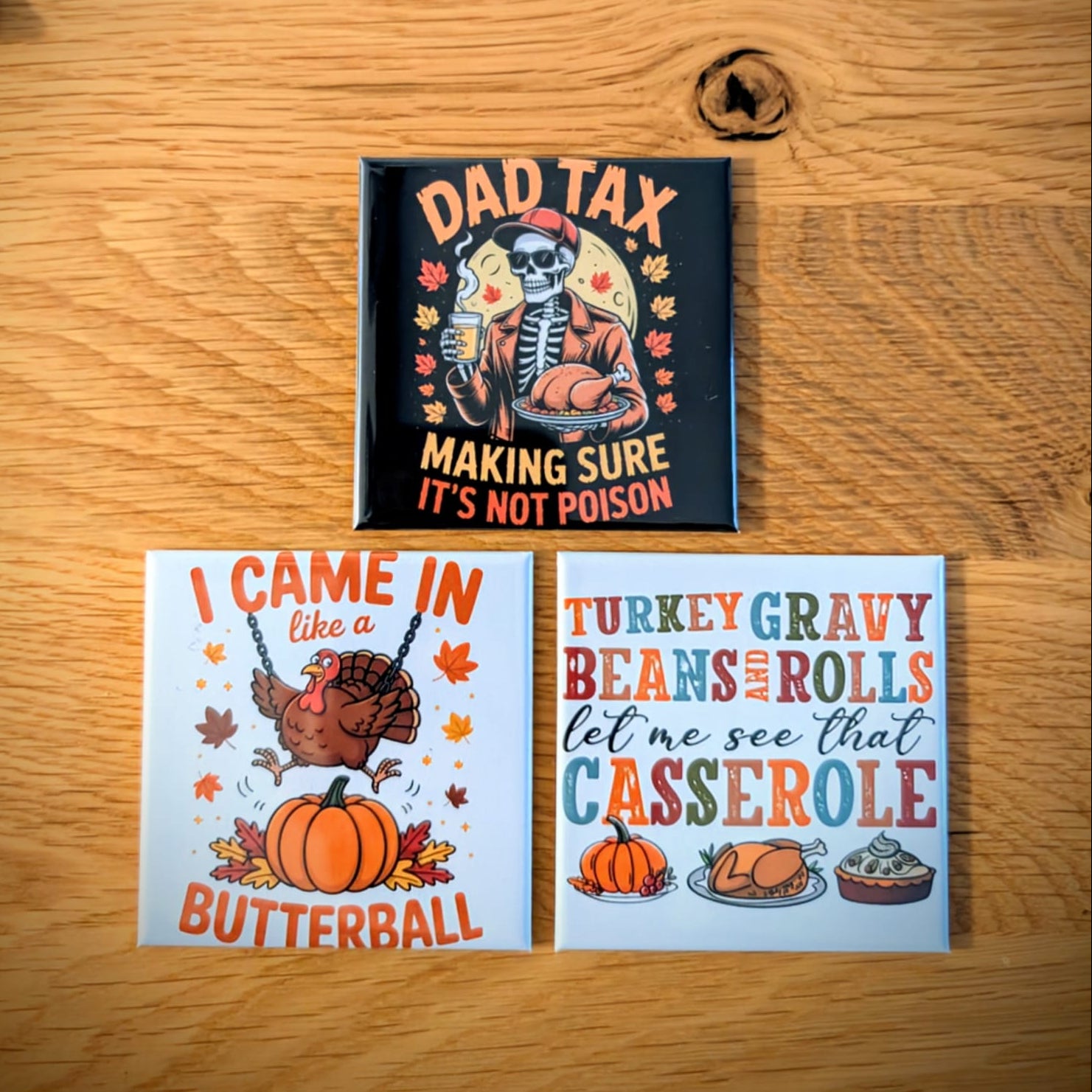 Thanksgiving Magnet Set – Autumn & Gratitude Designs